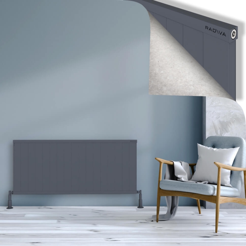 RIO Dekoratif Alüminyum Radyatör 600x1704 Antrasit - 2RIO06001704B2TS