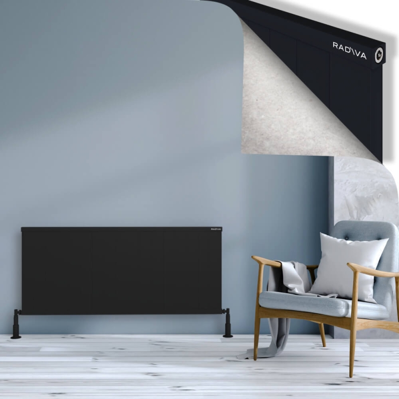 RIO Dekoratif Alüminyum Radyatör 600x1704 Siyah - 2RIO06001704B3TS