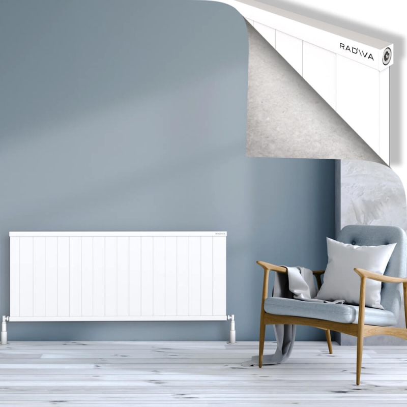 RIO Dekoratif Alüminyum Radyatör 600x1804 Beyaz - 2RIO06001804B1TS