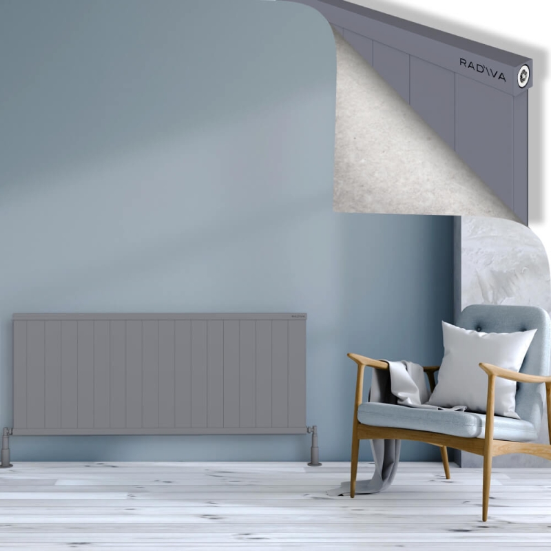 RIO Dekoratif Alüminyum Radyatör 600x1804 Gri - 2RIO06001804BLTS