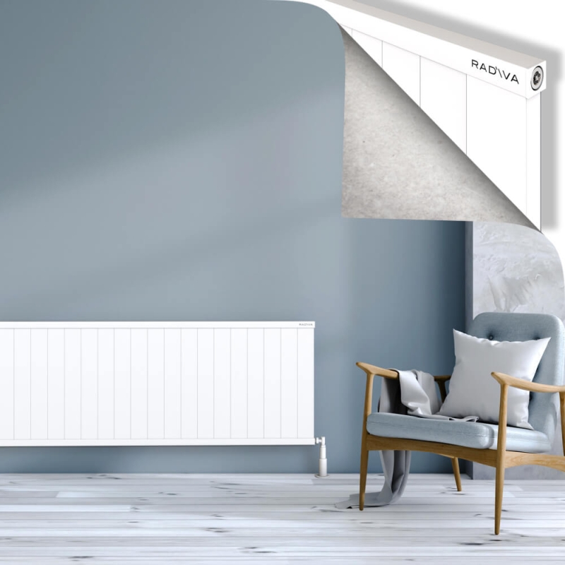 RIO Dekoratif Alüminyum Radyatör 600x2204 Beyaz - 2RIO06002204B1TS