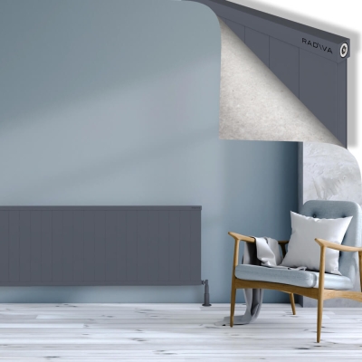 Radiva - RIO Dekoratif Alüminyum Radyatör 600x2304 Antrasit - 400