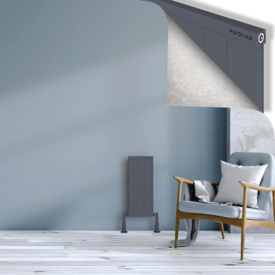 Radiva - RIO Dekoratif Alüminyum Radyatör 600x304 Antrasit