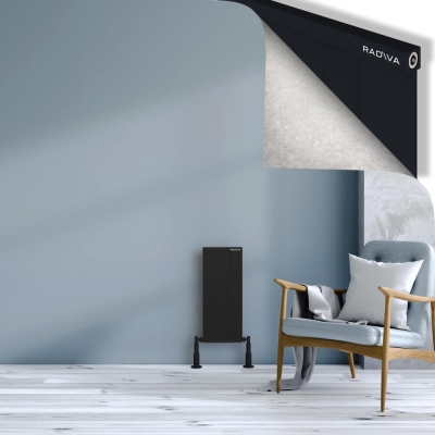 Radiva - RIO Dekoratif Alüminyum Radyatör 600x304 Siyah (1)