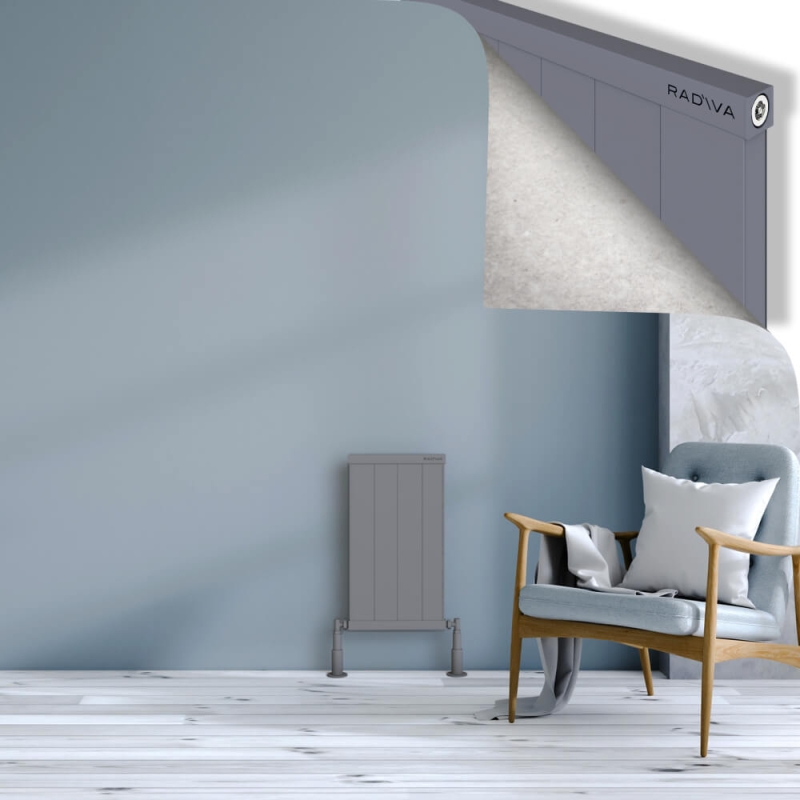 RIO Dekoratif Alüminyum Radyatör 600x404 Gri - 2RIO06000404BLTS