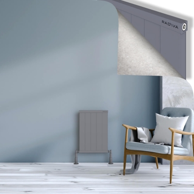 Radiva - RIO Dekoratif Alüminyum Radyatör 600x504 Gri (1)