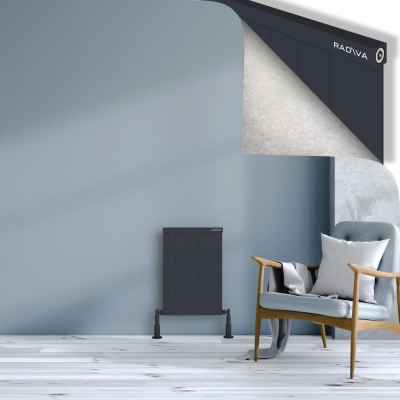 Radiva - RIO Dekoratif Alüminyum Radyatör 600x504 Koyu Antrasit