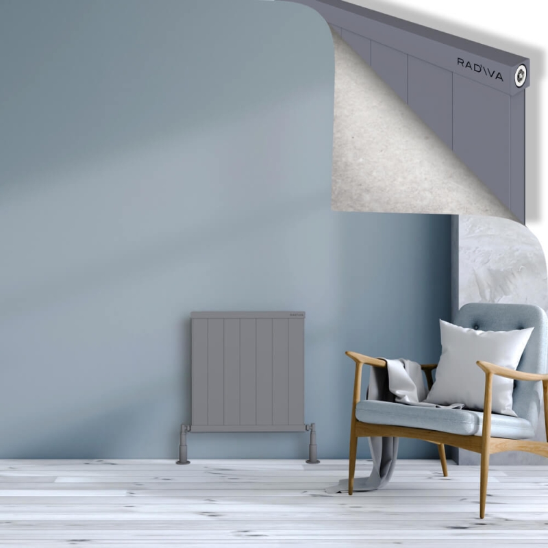 RIO Dekoratif Alüminyum Radyatör 600x704 Gri - 2RIO06000704BLTS