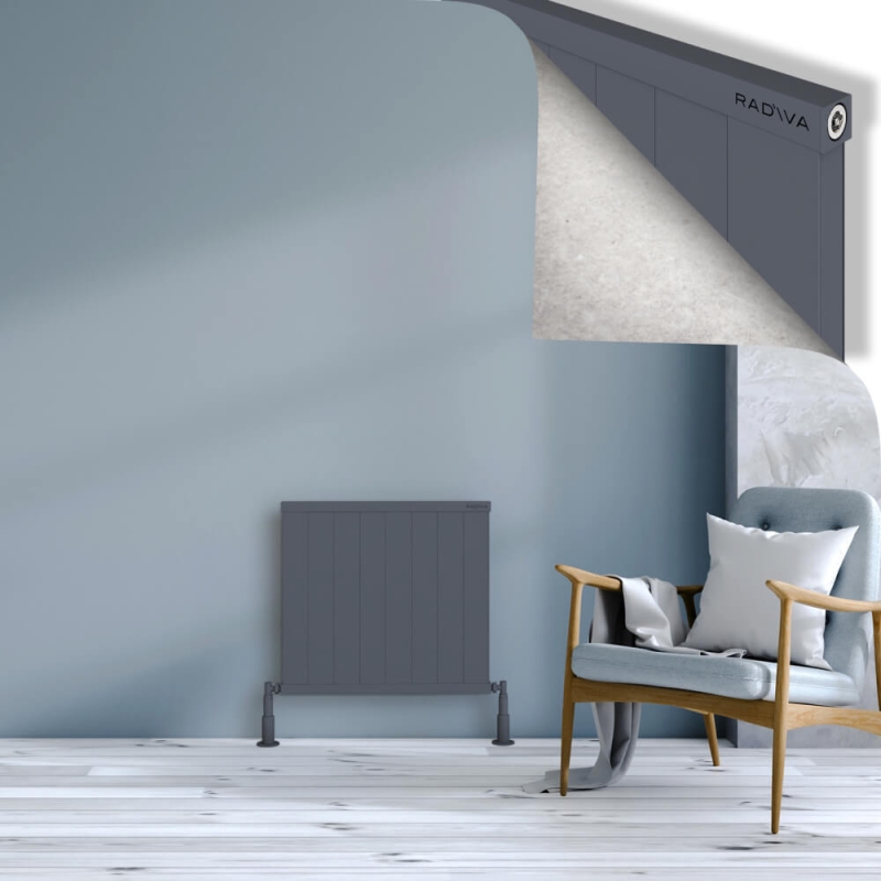 RIO Dekoratif Alüminyum Radyatör 600x804 Antrasit - 2RIO06000804B2TS