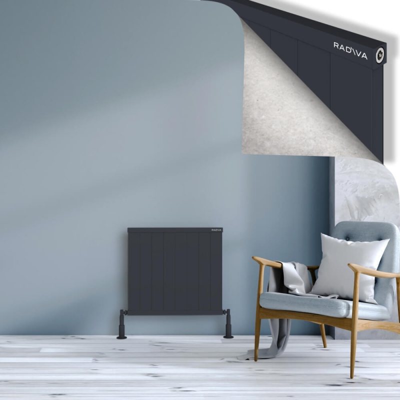 RIO Dekoratif Alüminyum Radyatör 600x804 Koyu Antrasit - 2RIO06000804B6TS