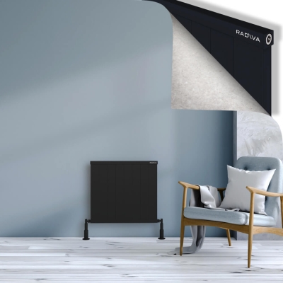 Radiva - RIO Dekoratif Alüminyum Radyatör 600x804 Siyah