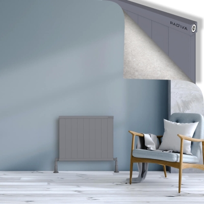 Radiva - RIO Dekoratif Alüminyum Radyatör 600x904 Gri