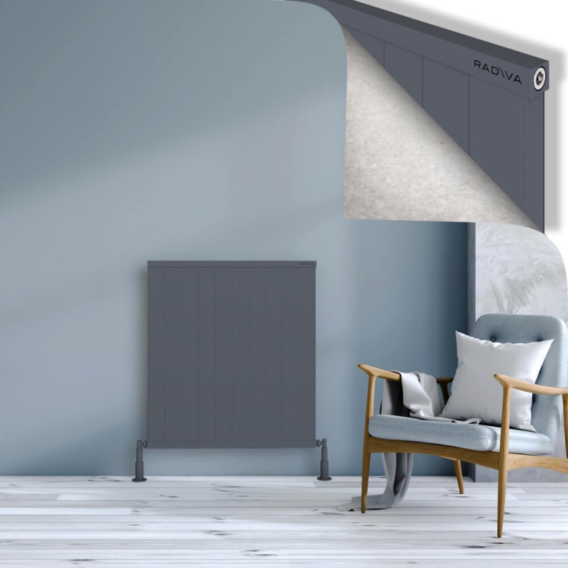 RIO Dekoratif Alüminyum Radyatör 900x1004 Antrasit - 2RIO09001004B2TS