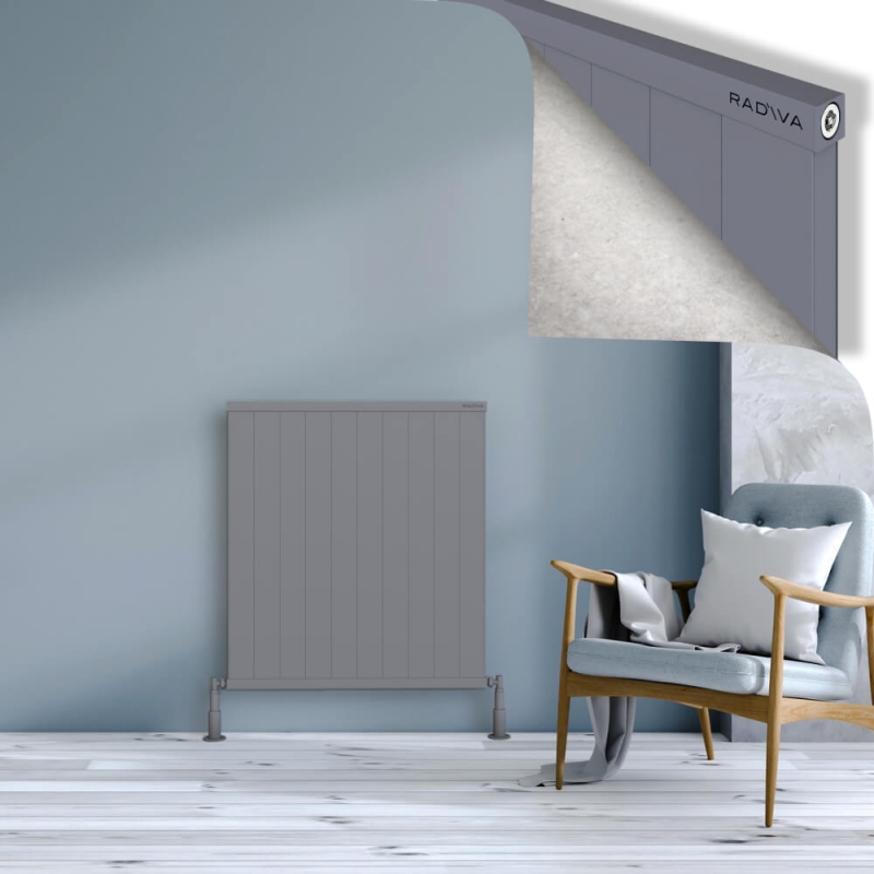 RIO Dekoratif Alüminyum Radyatör 900x1004 Gri - 2RIO09001004BLTS