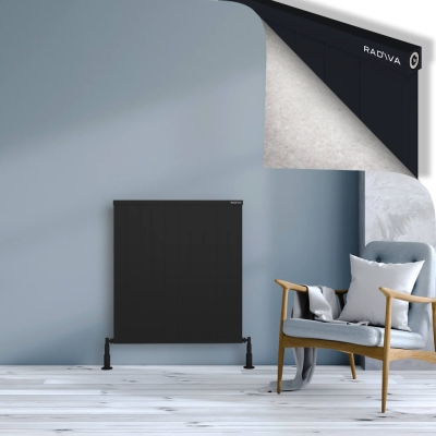 Radiva - RIO Dekoratif Alüminyum Radyatör 900x1004 Siyah (1)