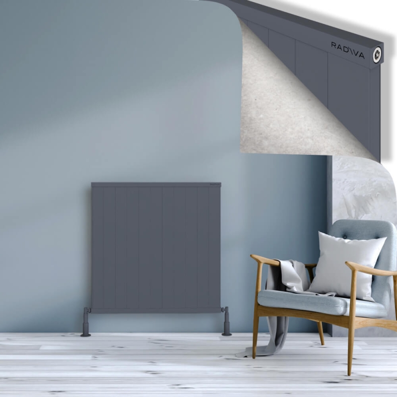 RIO Dekoratif Alüminyum Radyatör 900x1104 Antrasit - 2RIO09001104B2TS