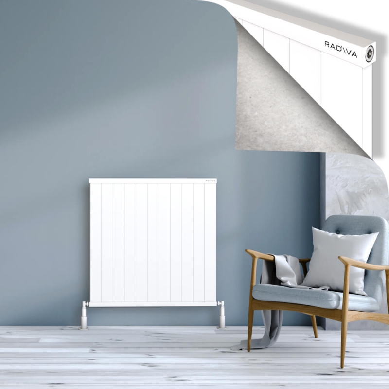 RIO Dekoratif Alüminyum Radyatör 900x1104 Beyaz - 2RIO09001104B1TS