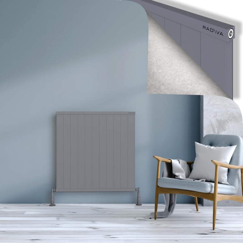 RIO Dekoratif Alüminyum Radyatör 900x1104 Gri - 2RIO09001104BLTS