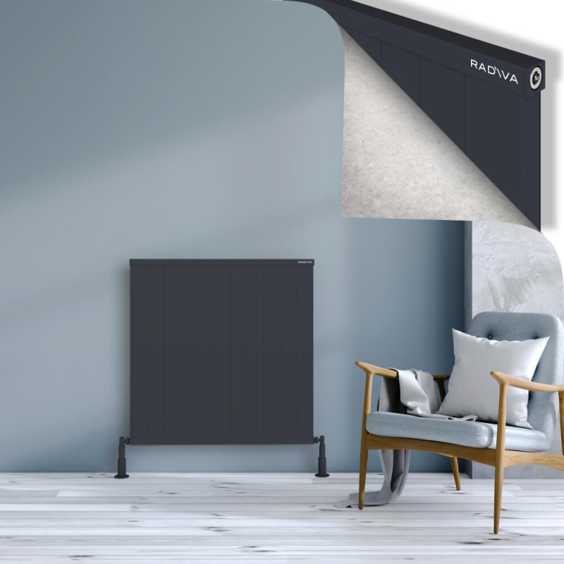 RIO Dekoratif Alüminyum Radyatör 900x1104 Koyu Antrasit - 2RIO09001104B6TS