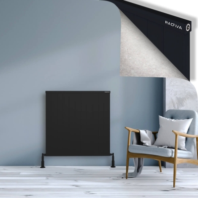 Radiva - RIO Dekoratif Alüminyum Radyatör 900x1104 Siyah (1)