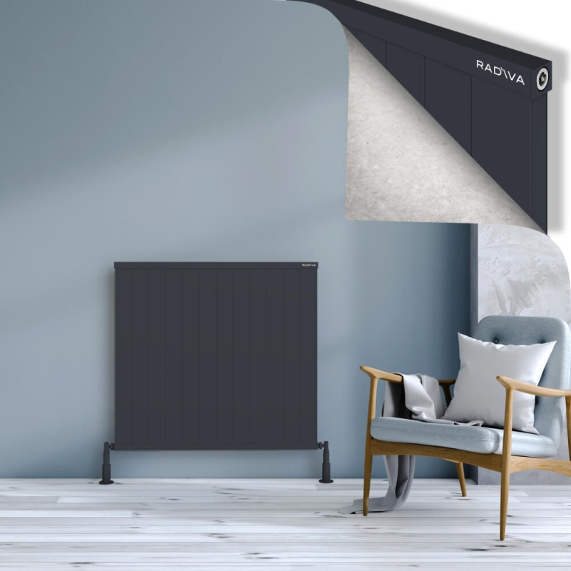 RIO Dekoratif Alüminyum Radyatör 900x1204 Koyu Antrasit - 2RIO09001204B6TS