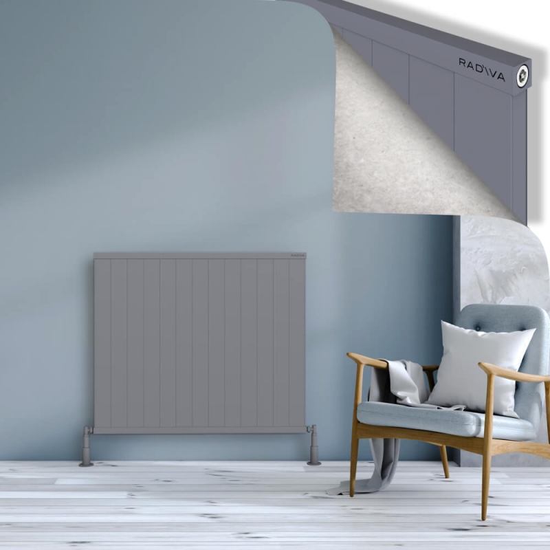 RIO Dekoratif Alüminyum Radyatör 900x1304 Gri - 2RIO09001304BLTS