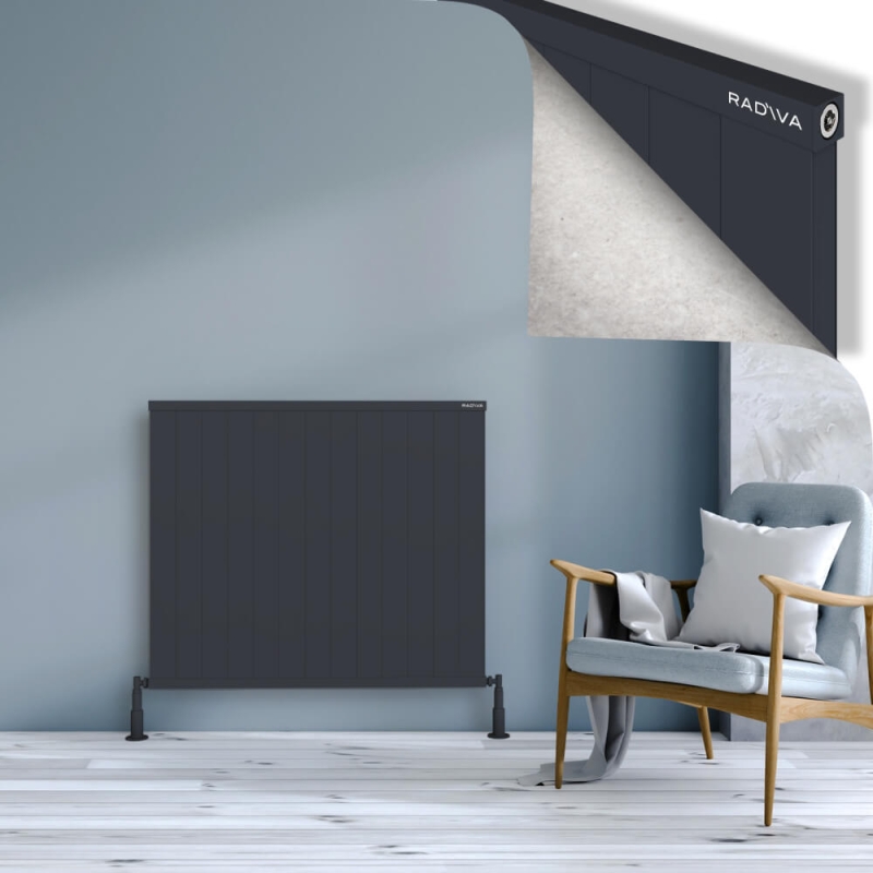 RIO Dekoratif Alüminyum Radyatör 900x1304 Koyu Antrasit - 2RIO09001304B6TS