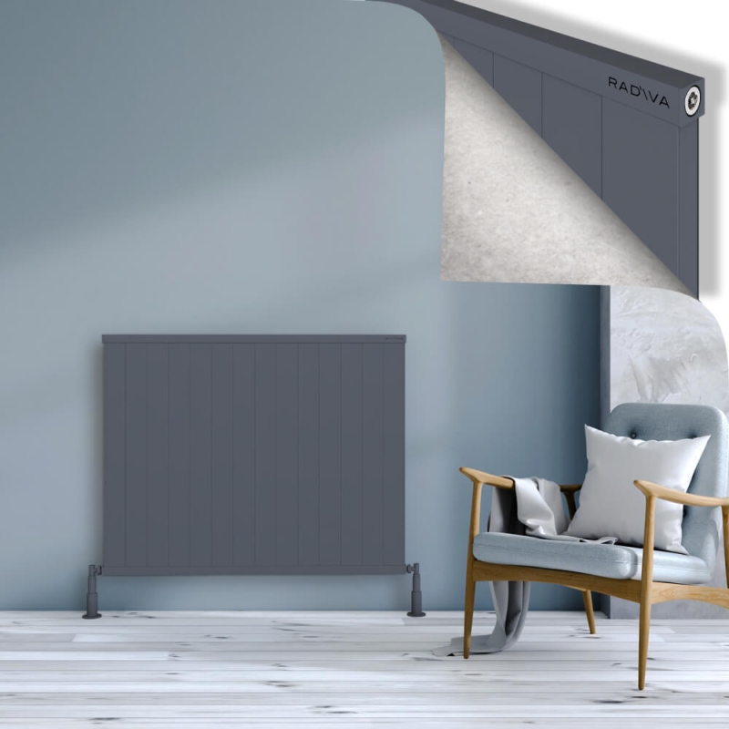 RIO Dekoratif Alüminyum Radyatör 900x1404 Antrasit - 2RIO09001404B2TS