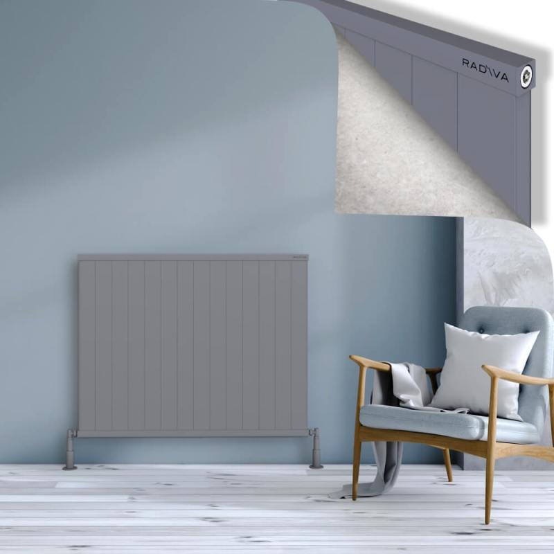 RIO Dekoratif Alüminyum Radyatör 900x1404 Gri - 2RIO09001404BLTS