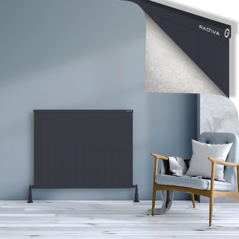 RIO Dekoratif Alüminyum Radyatör 900x1404 Koyu Antrasit - 2RIO09001404B6TS