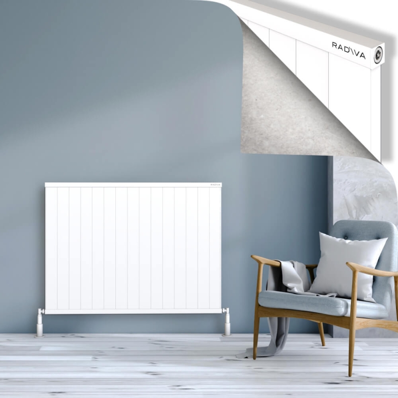 RIO Dekoratif Alüminyum Radyatör 900x1504 Beyaz - 2RIO09001504B1TS