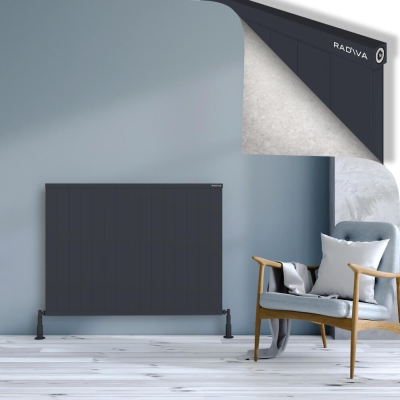 Radiva - RIO Dekoratif Alüminyum Radyatör 900x1504 Koyu Antrasit (1)