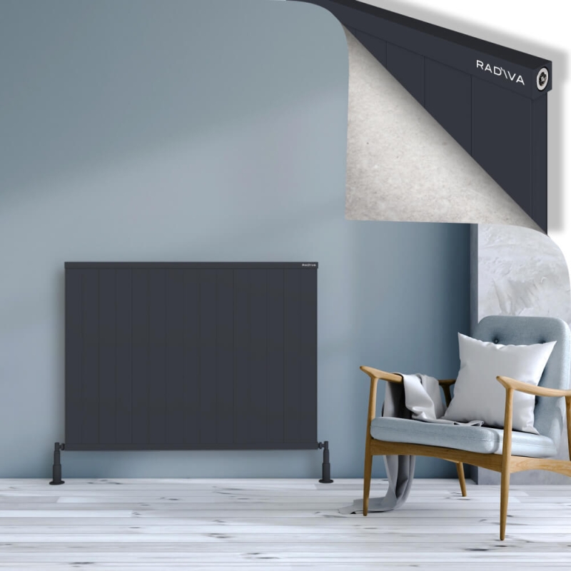 RIO Dekoratif Alüminyum Radyatör 900x1504 Koyu Antrasit - 2RIO09001504B6TS