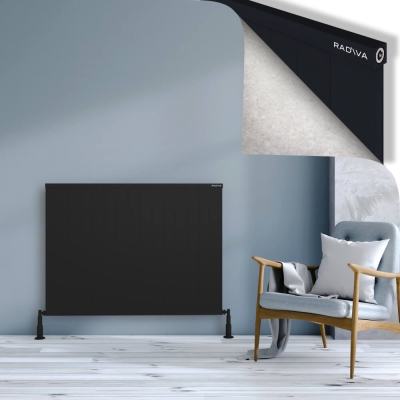 Radiva - RIO Dekoratif Alüminyum Radyatör 900x1504 Siyah (1)
