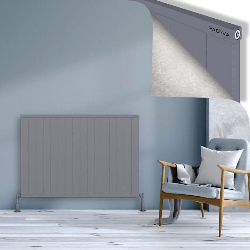 RIO Dekoratif Alüminyum Radyatör 900x1604 Gri - 2RIO09001604BLTS