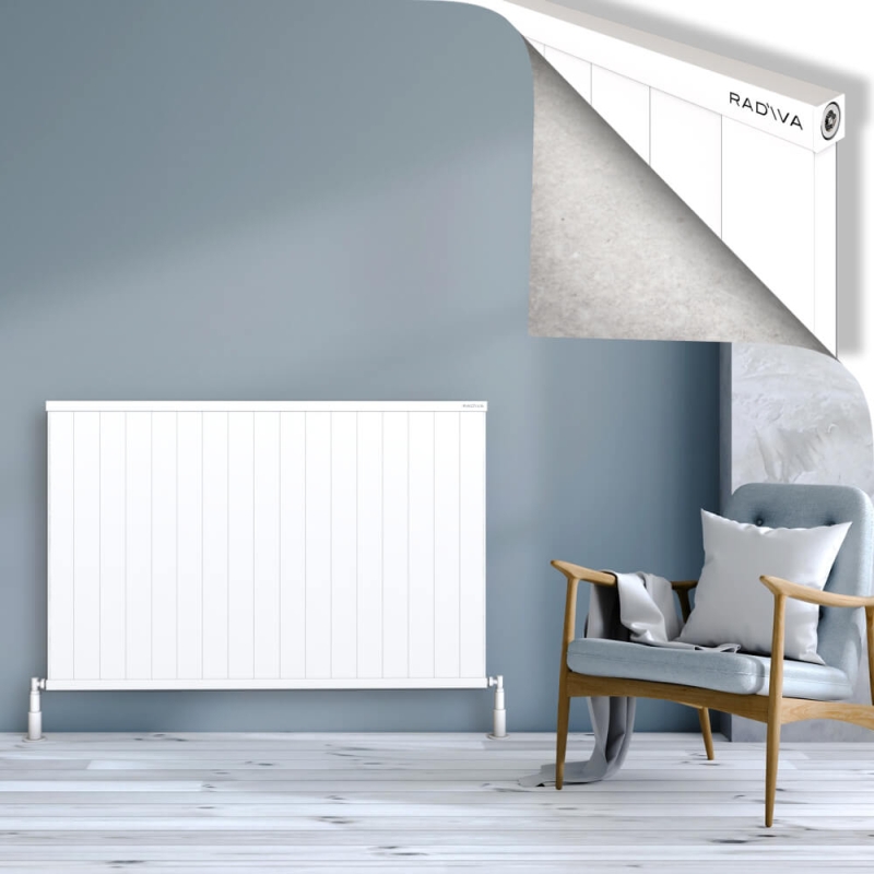 RIO Dekoratif Alüminyum Radyatör 900x1704 Beyaz - 2RIO09001704B1TS