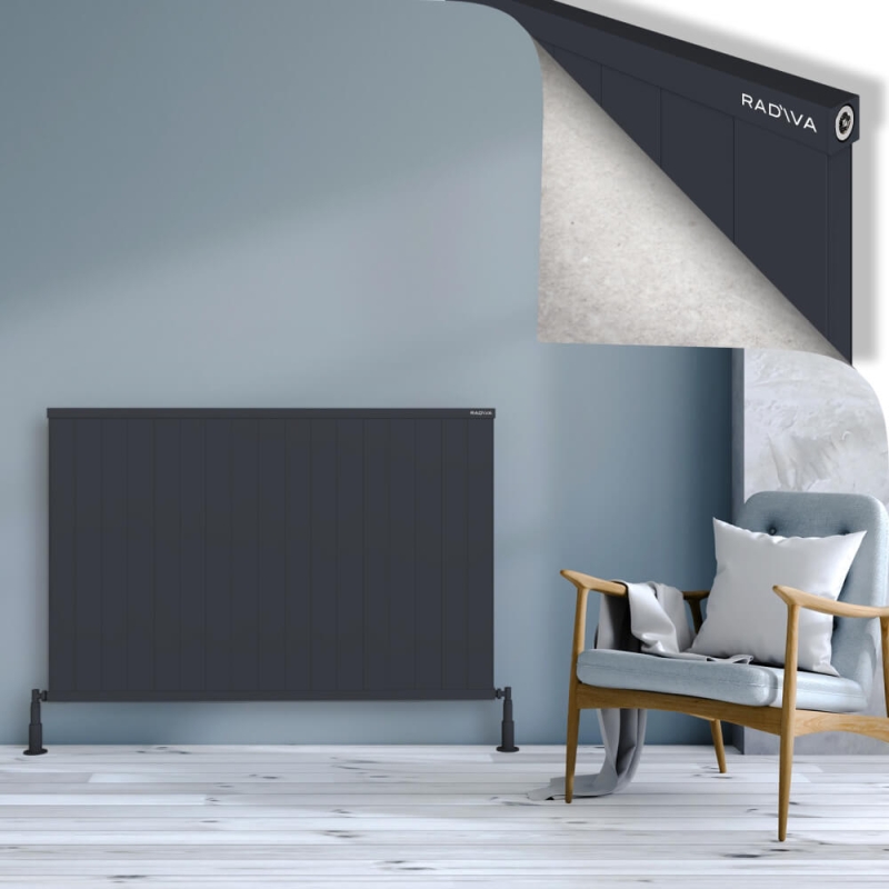 RIO Dekoratif Alüminyum Radyatör 900x1704 Koyu Antrasit - 2RIO09001704B6TS