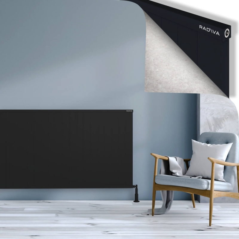 RIO Dekoratif Alüminyum Radyatör 900x2204 Siyah - 2RIO09002204B3TS
