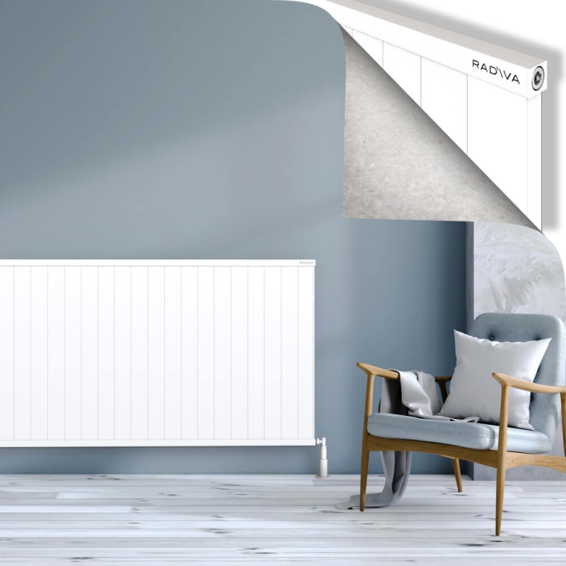 RIO Dekoratif Alüminyum Radyatör 900x2304 Beyaz - 2RIO09002304B1TS