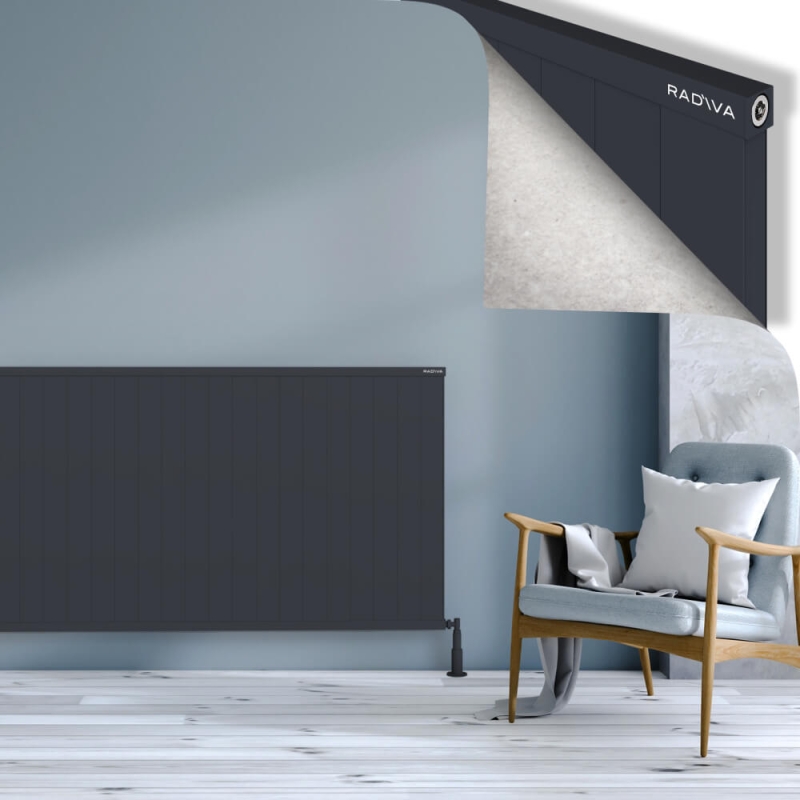 RIO Dekoratif Alüminyum Radyatör 900x2804 Koyu Antrasit - 2RIO09002804B6TS