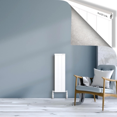 Radiva - RIO Dekoratif Alüminyum Radyatör 900x304 Beyaz (1)