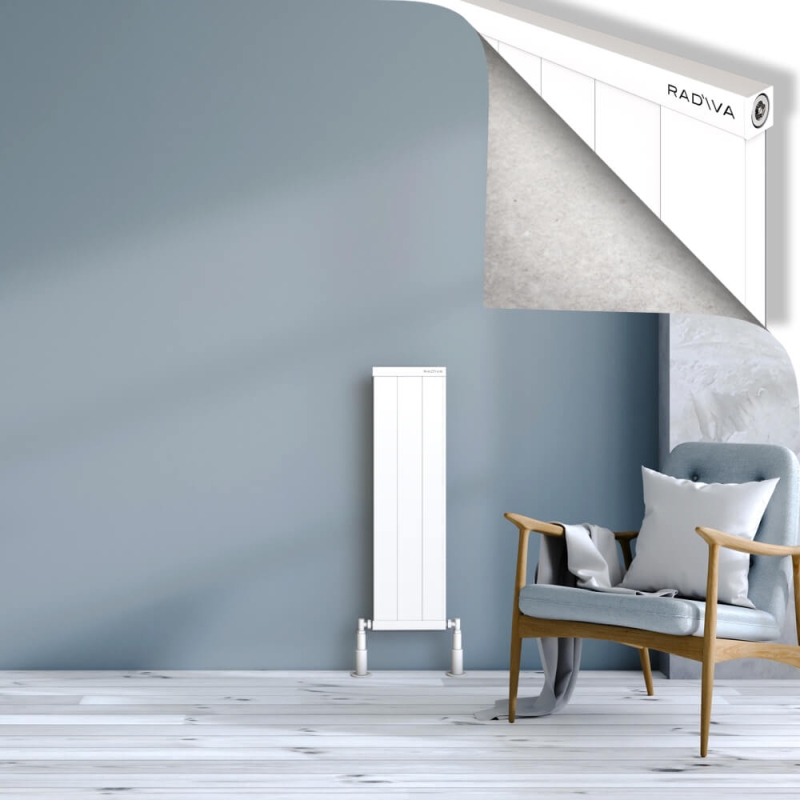 RIO Dekoratif Alüminyum Radyatör 900x304 Beyaz - 2RIO09000304B1TS