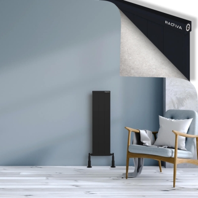 Radiva - RIO Dekoratif Alüminyum Radyatör 900x304 Siyah (1)