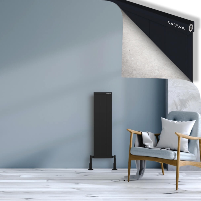 RIO Dekoratif Alüminyum Radyatör 900x304 Siyah - 2RIO09000304B3TS