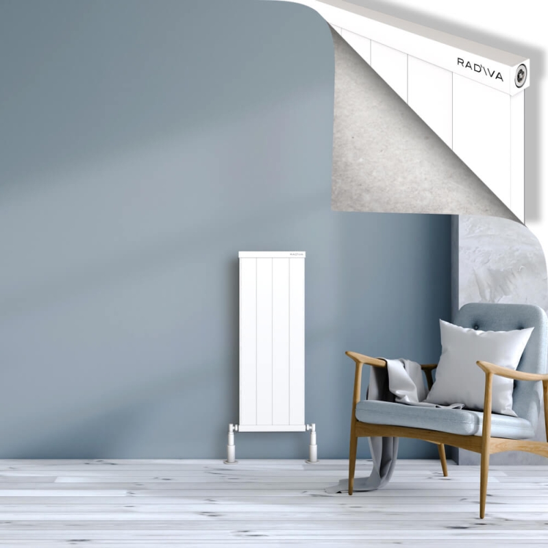 RIO Dekoratif Alüminyum Radyatör 900x404 Beyaz - 2RIO09000404B1TS