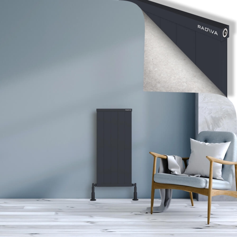 RIO Dekoratif Alüminyum Radyatör 900x504 Koyu Antrasit - 2RIO09000504B6TS