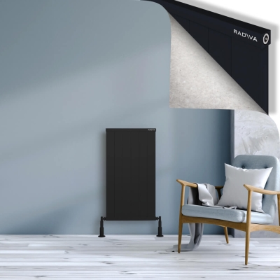 Radiva - RIO Dekoratif Alüminyum Radyatör 900x604 Siyah