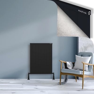 Radiva - RIO Dekoratif Alüminyum Radyatör 900x804 Siyah - 400