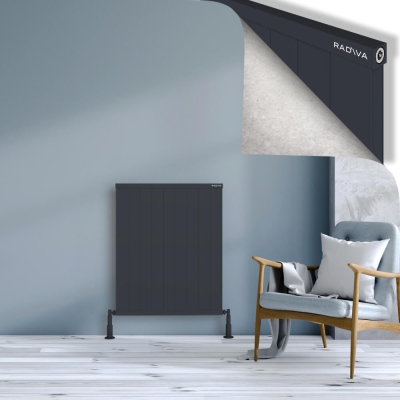 Radiva - RIO Dekoratif Alüminyum Radyatör 900x904 Koyu Antrasit (1)