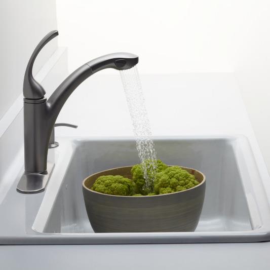 Kohler Eviye Riverby 3 Delikli Döküm Beyaz - 10KOH5872-3A1-0